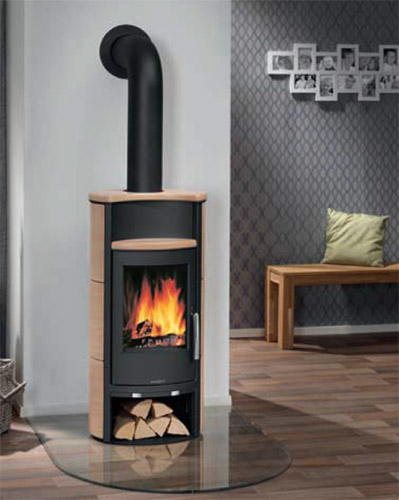 stufa a legna Eleganza 5, alto rendimento